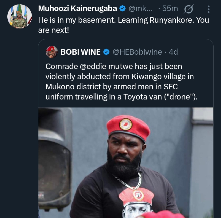 Shocking! Muhoozi - He's In My Basement Learning Runyankore