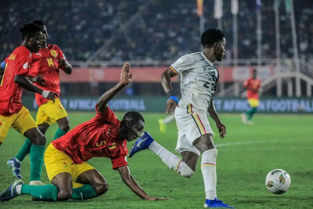 Allan Okello in action on the pitch