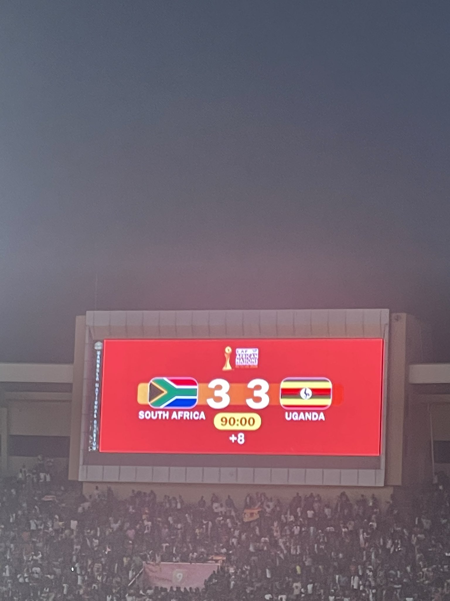 Uganda vs South Africa Ends 3-3 for CHAN Quarter-Finals