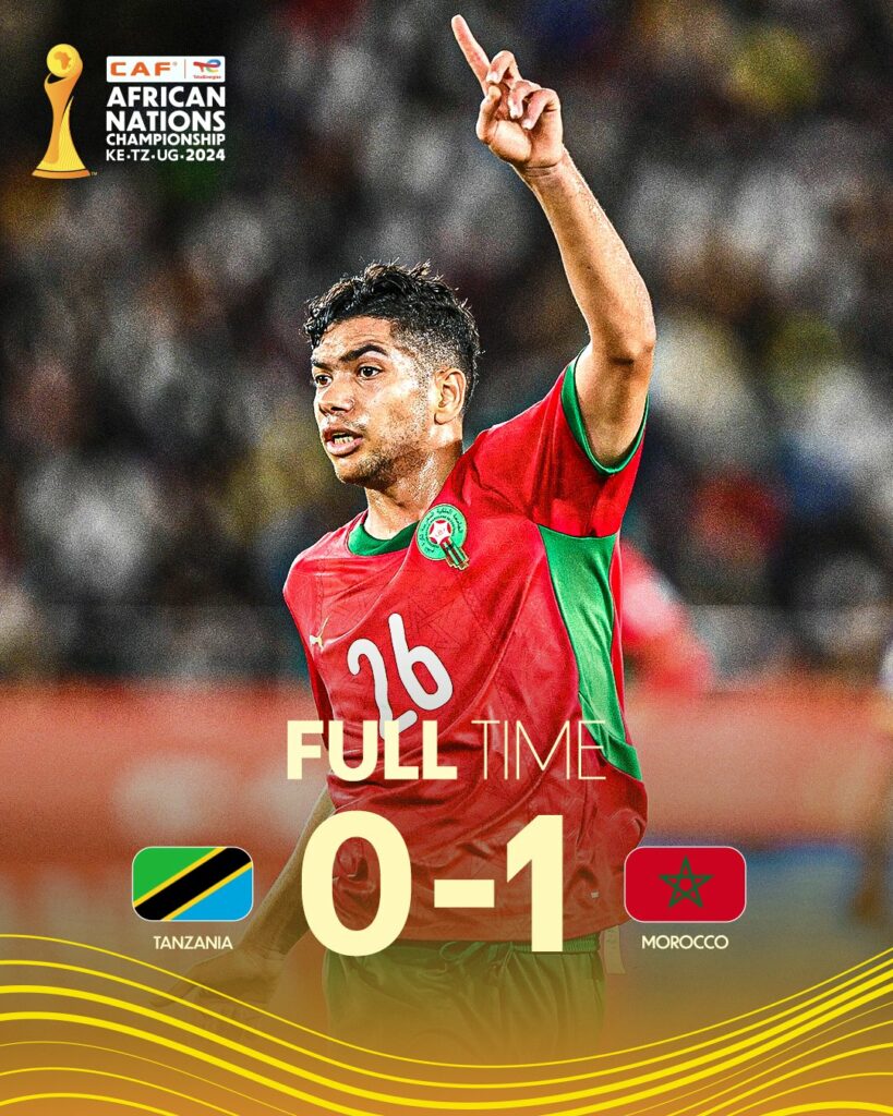 Tanzania knocked out of Chan 2024 by Morocco