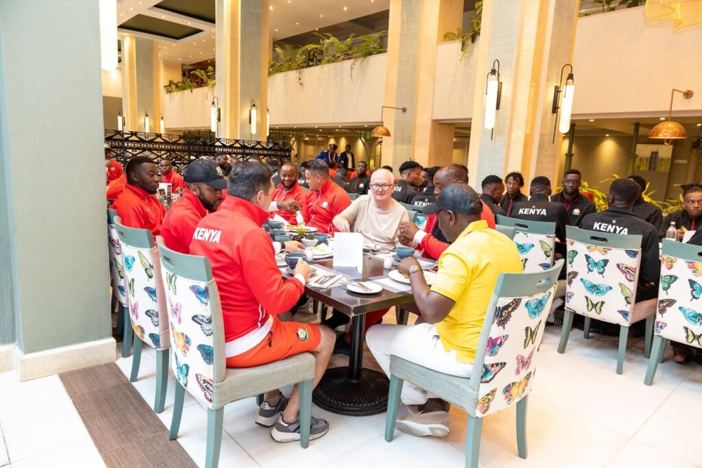 Harambee stars team dining with President William Ruto