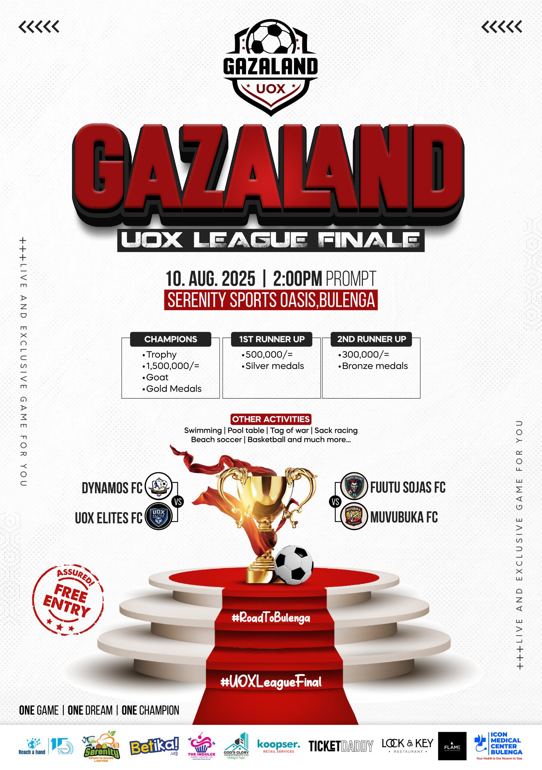 Humphrey Nabimanya to Grace UOX League Finale 1 Humphrey Nabimanya to Grace UOX League Finale as Guest of Honor