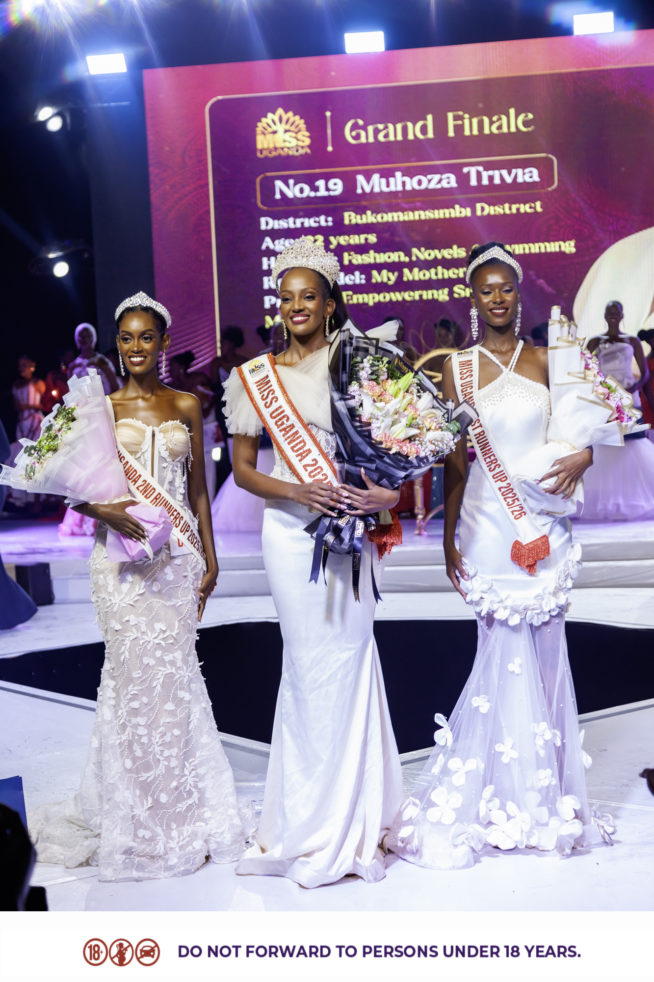 Muhoza Trivia Elle wins Miss Uganda 2025–26 in White Glamour 25 Muhoza Trivia Elle wins Miss Uganda 2025–26 in White Glamour