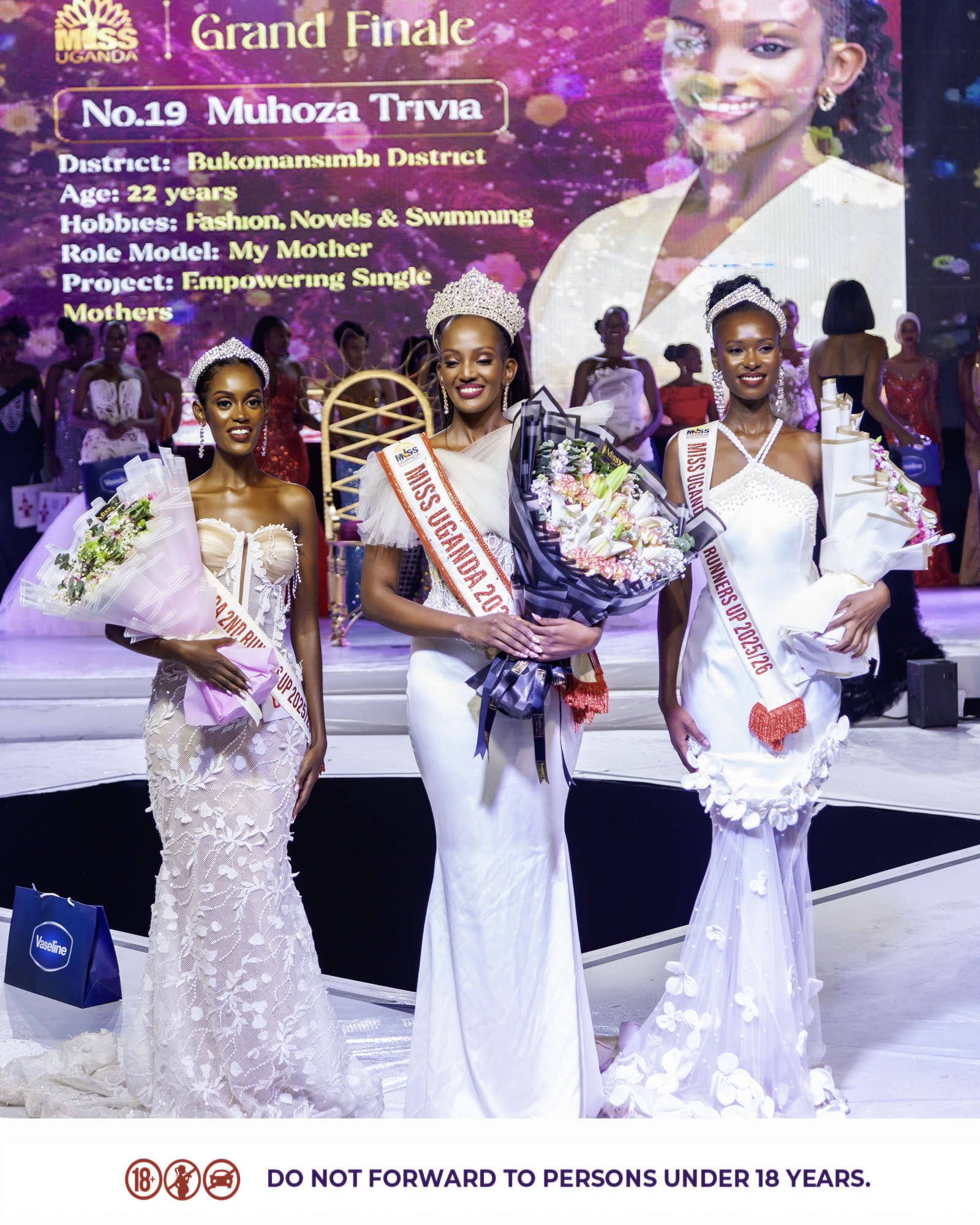 Muhoza Trivia Elle wins Miss Uganda 2025–26 in White Glamour 9 Muhoza Trivia Elle wins Miss Uganda 2025–26 in White Glamour