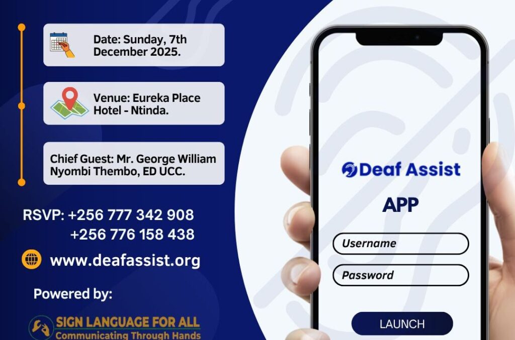 Deaf Assist App Set to Revolutionize Communication in Uganda Deaf Assist App Set to Revolutionize Communication in Uganda