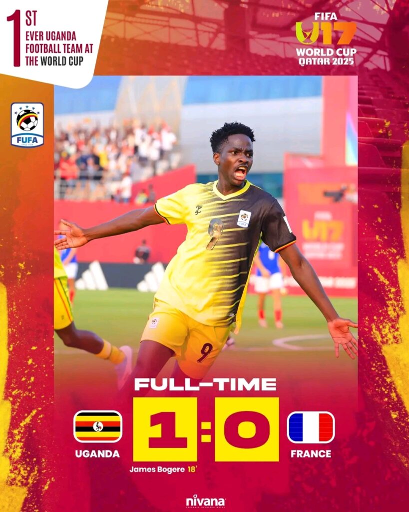 Historic Victory for the Young Cranes: Uganda U17 Defeat France 1–0 to Reach the Round of 32 1 Uganda U17 win 1:0 against France