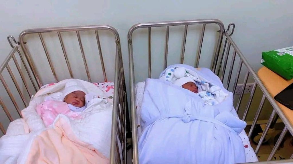 Ronald Balimwezo Welcomes lovely Twins in a joyful birth