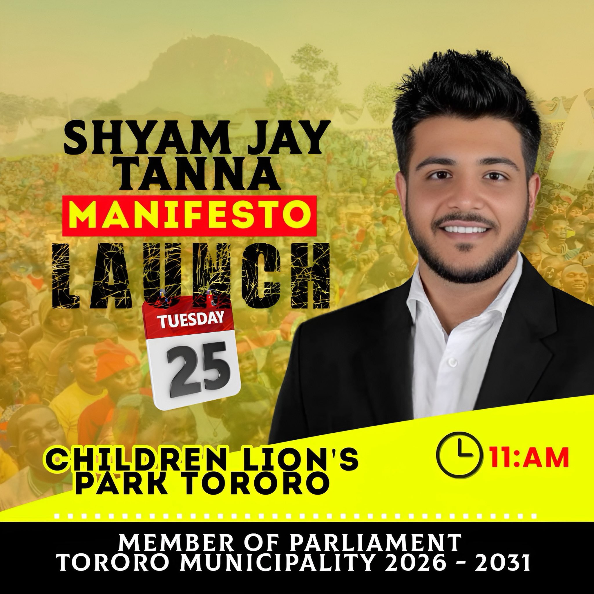 Shyam Jay Tanna Launches 2026 Manifesto in Tororo