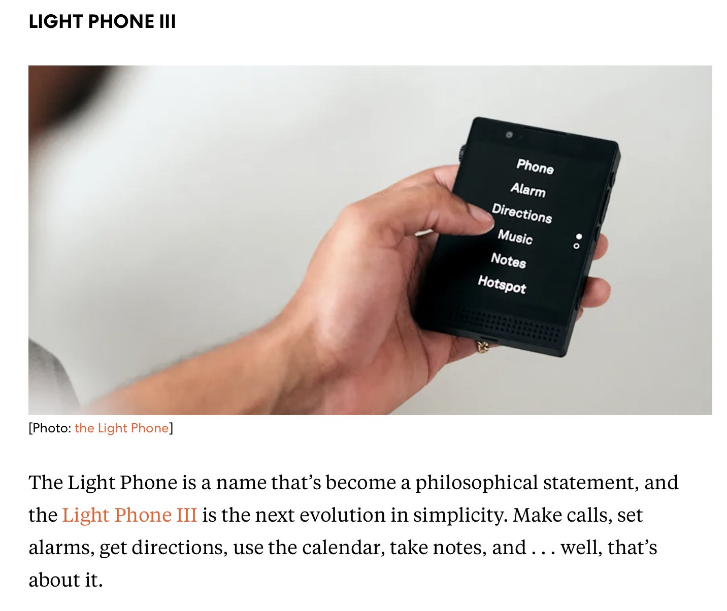 Light Phone III