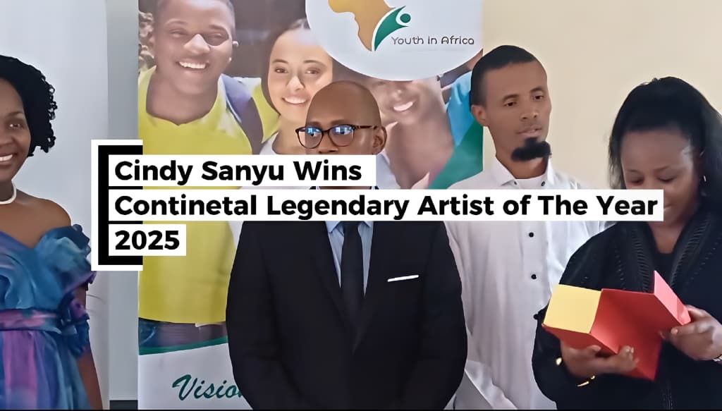 Cindy Sanyu Wins Continental Legendary Artist of the Year in Comoros 1 Cindy Sanyu wins Continental Legendary Artist of the Year Award in Comoros