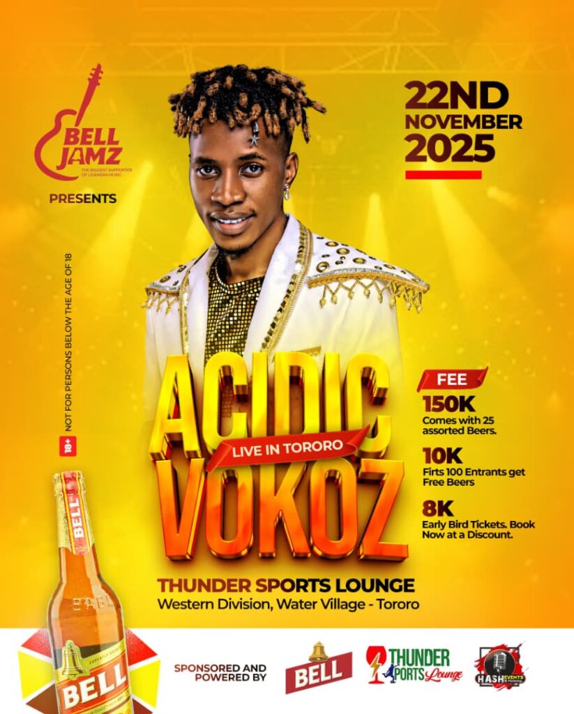 Acidic Vokoz Set to Ignite Thunder Sports Lounge, Tororo 2 Acidic Vokoz will be at Thunder Sports Lounge, Tororo