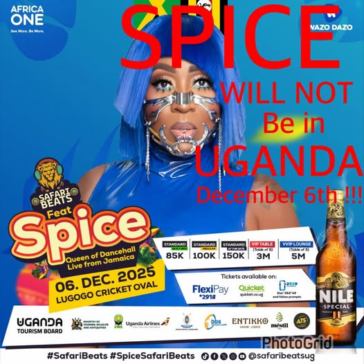 Jamaican Star Spice Cancels Uganda Performance Citing Contract Dispute 1 Cancelled show for Jamaican Singer Spice
