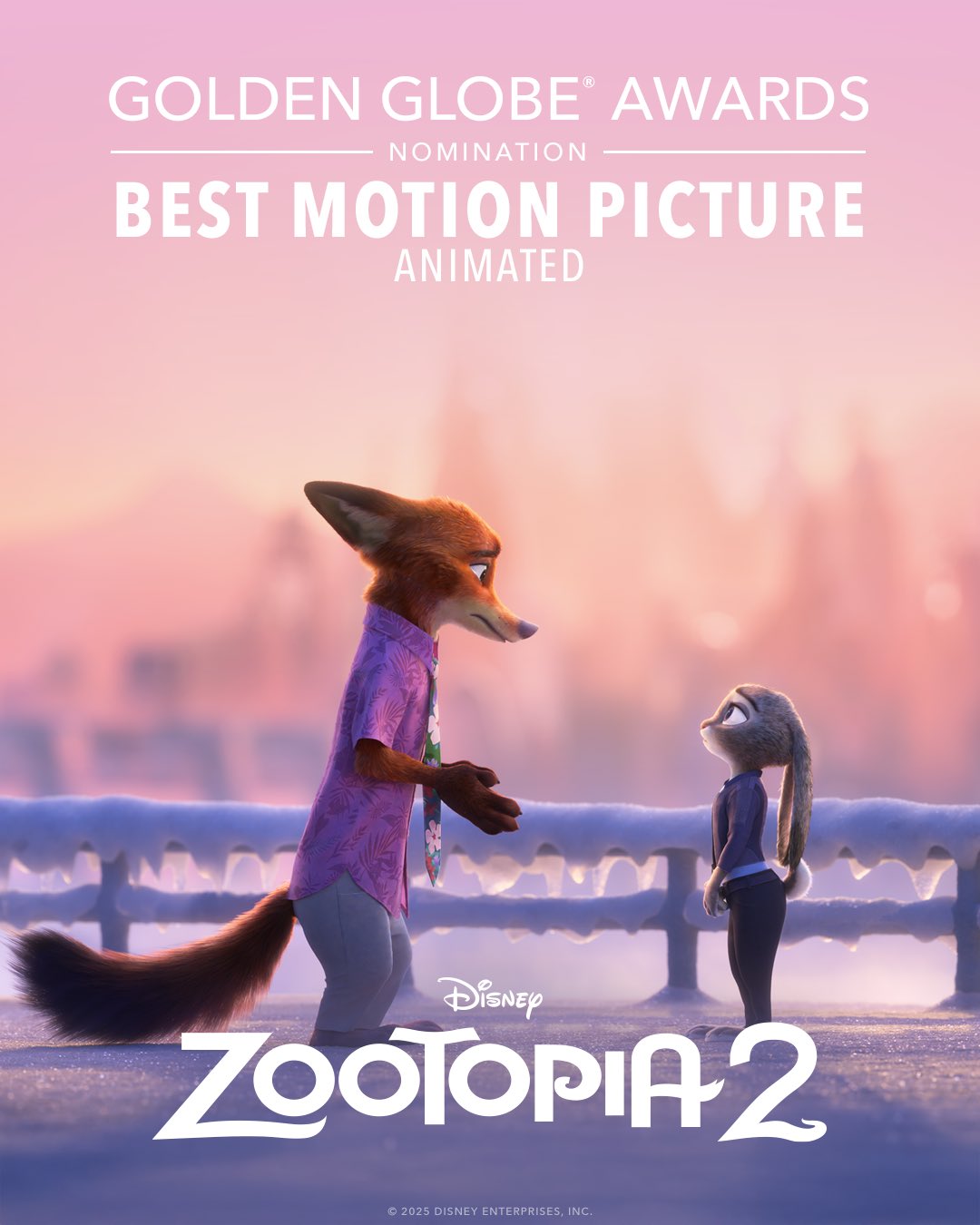 2026 Golden Globe awards Nominations official full list
Zootopia 2