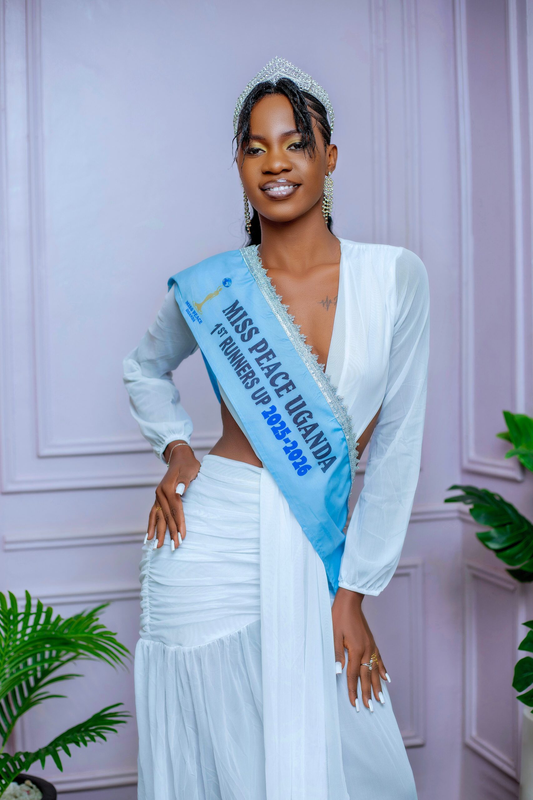 Kagoya Ann Lisa, Crowned Miss Peace Uganda 2025 in Joy 10 The first runner-up was Nakandi Sharon Rhea