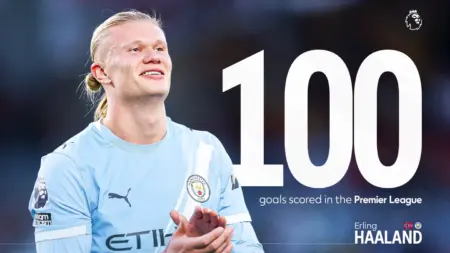 Erling Haaland Becomes the Fastest Player to Reach 100 Premier League Goals
