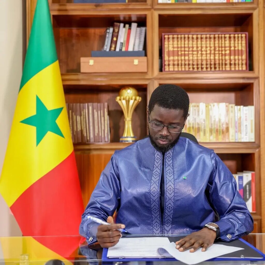 Senegal President AFCON Trophy Appears in New Profile Photo Amid Controversy 2 Senegal President AFCON trophy in his cabinet