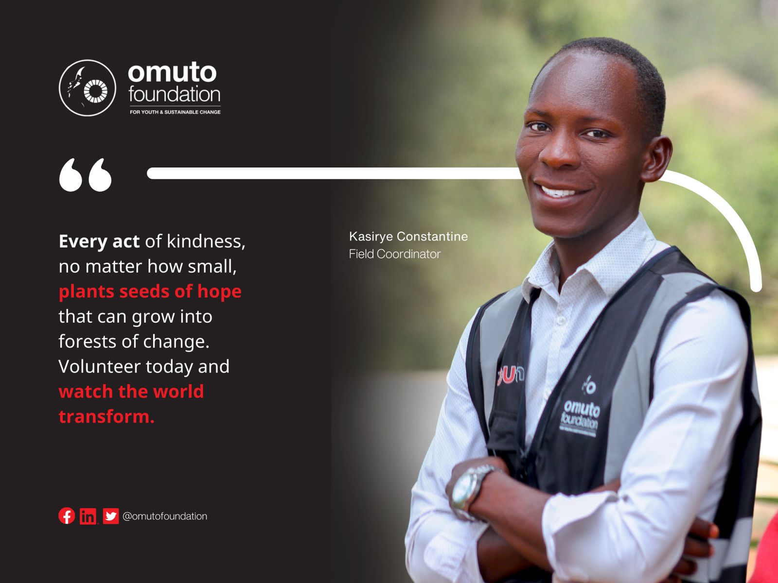 Edge Talk with Kasirye Costantine of Omuto Foundation