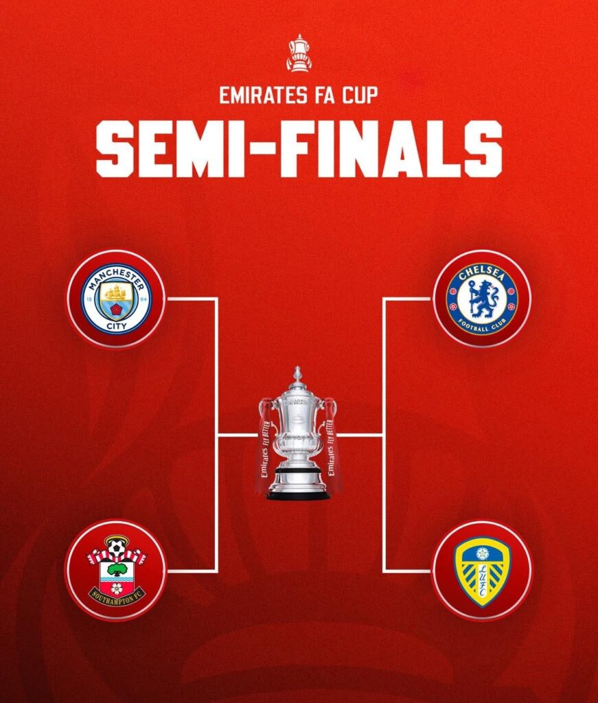The FA Cup Semi-Finals 2026 have been confirmed