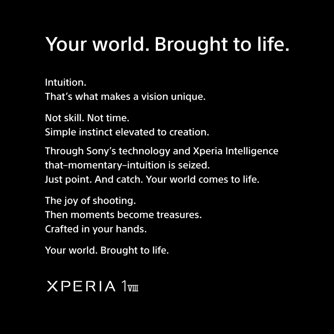 Sony Xperia 1 VIII betting $1,600 on High-Fidelity