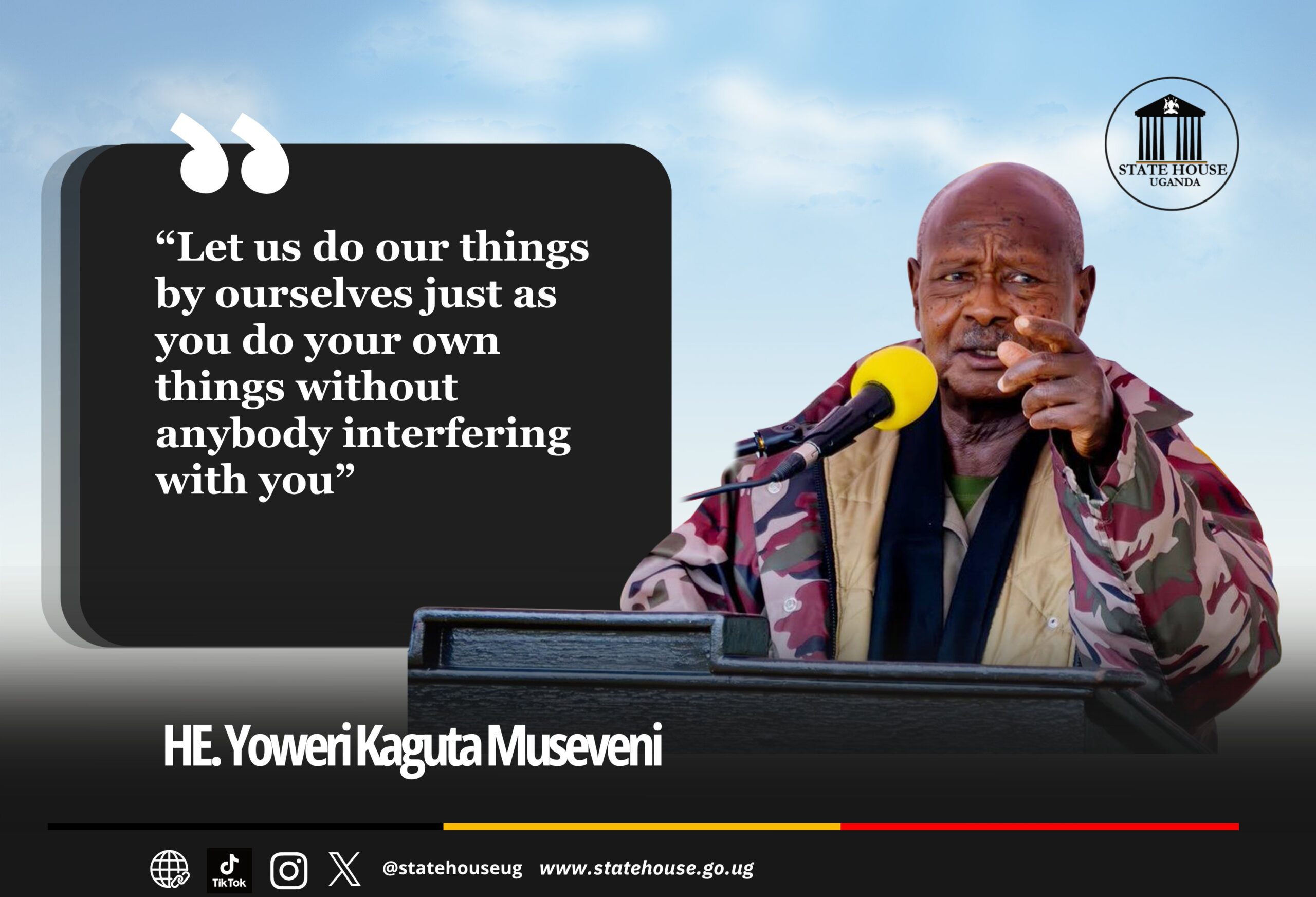 Museveni Signs Sovereignty Act officially into effective law
