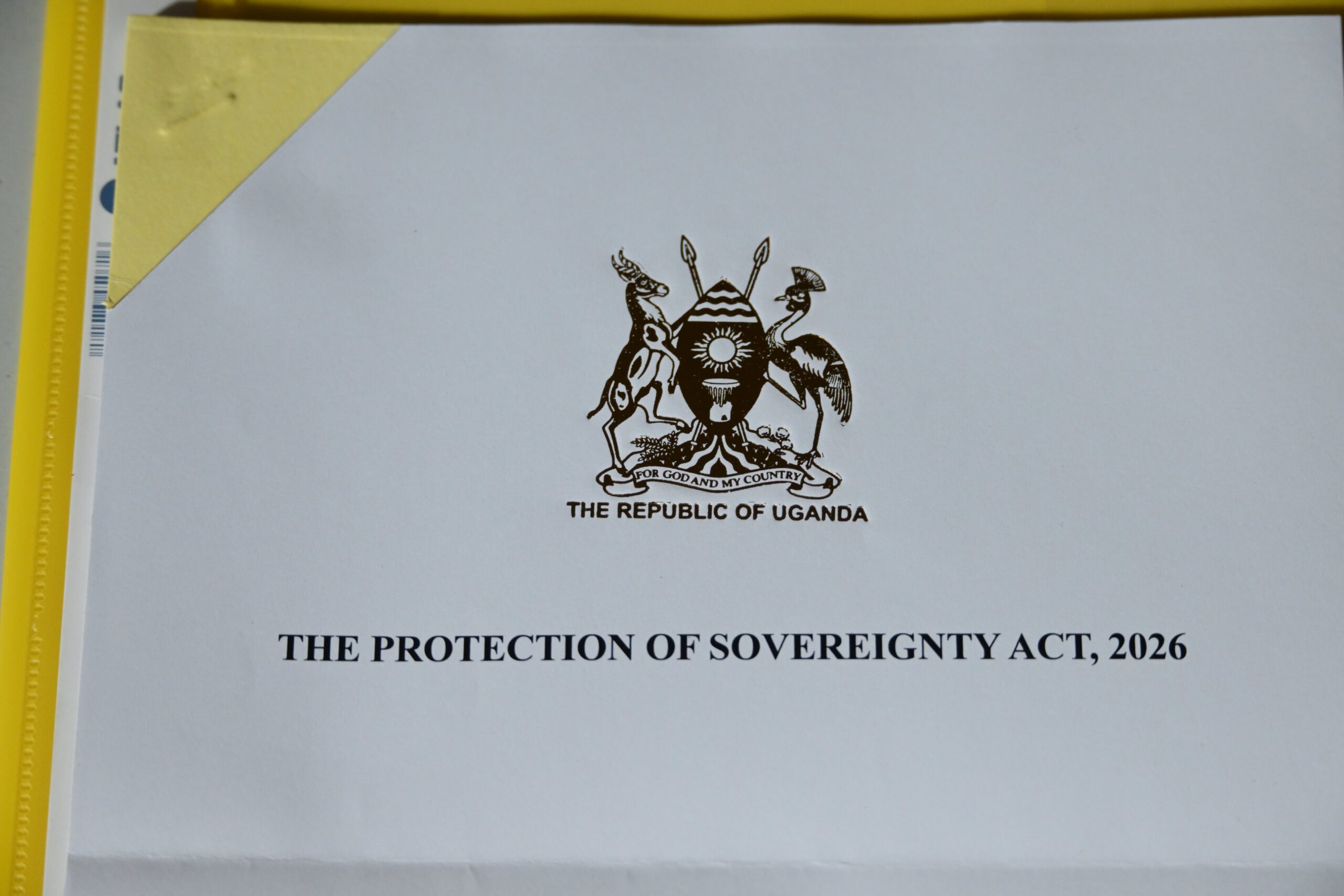 Museveni Signs Sovereignty Act officially into effective law