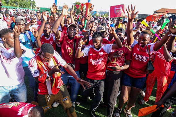 Ugandan Arsenal Fans flood Kampala, Celebrate EPL win