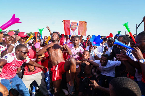 Ugandan Arsenal Fans flood Kampala, Celebrate EPL win