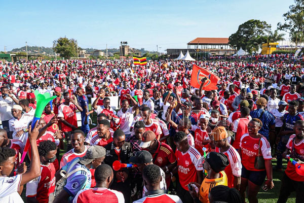 Ugandan Arsenal Fans flood Kampala, Celebrate EPL win