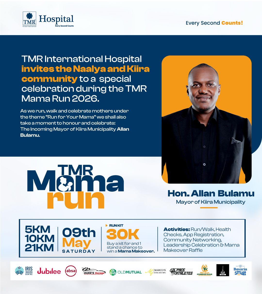 Run for Your Mama | TMR Int'l Hospital to Host Mama Run 2026 4 Run for Your Mama | TMR Int'l Hospital to Host Mama Run 2026
Allan Bulamu