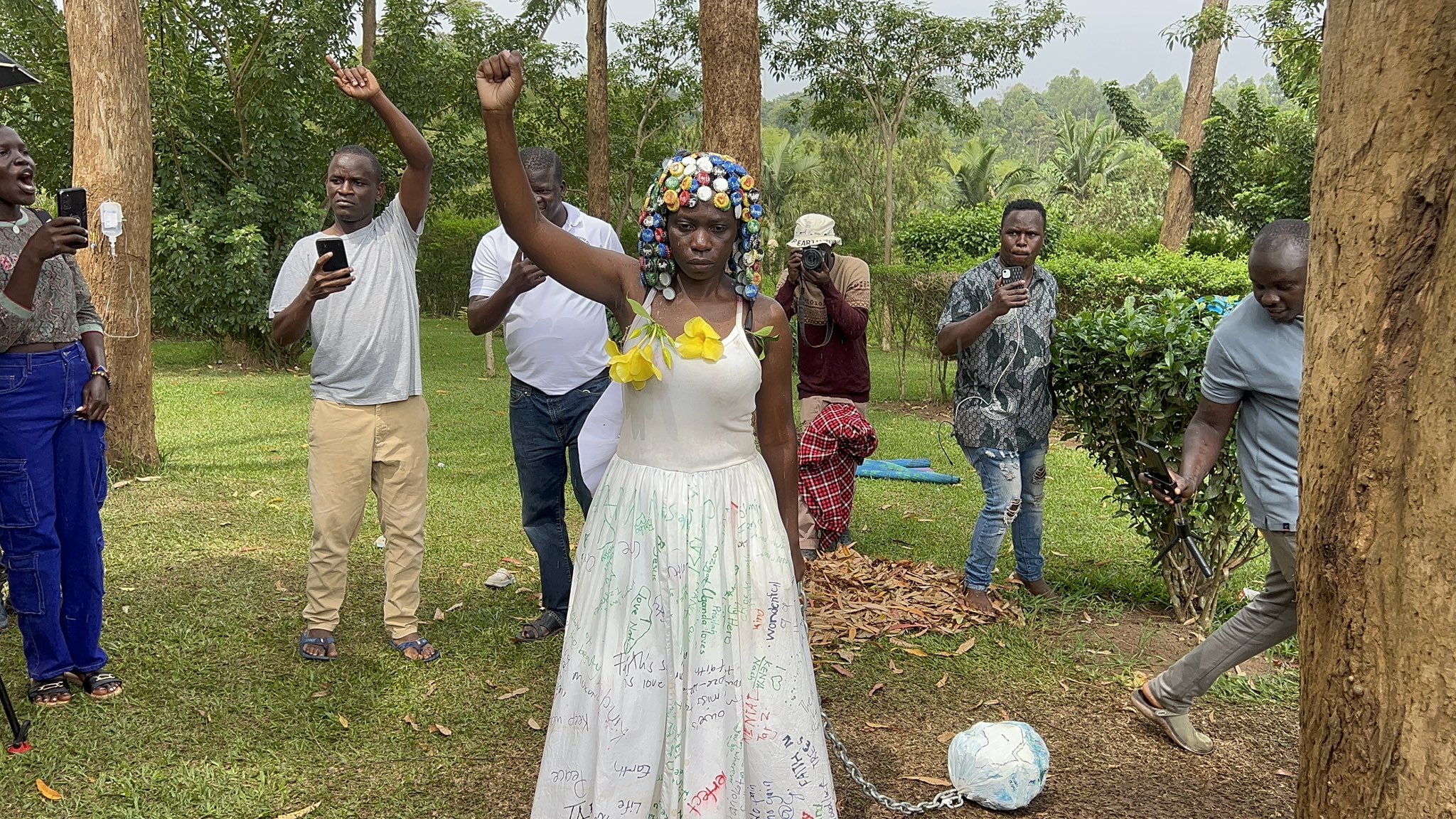 Ariokot Faith finishes 100 Hours walking around a tree 15 Ariokot Faith finishes 100 Hours walking around a tree