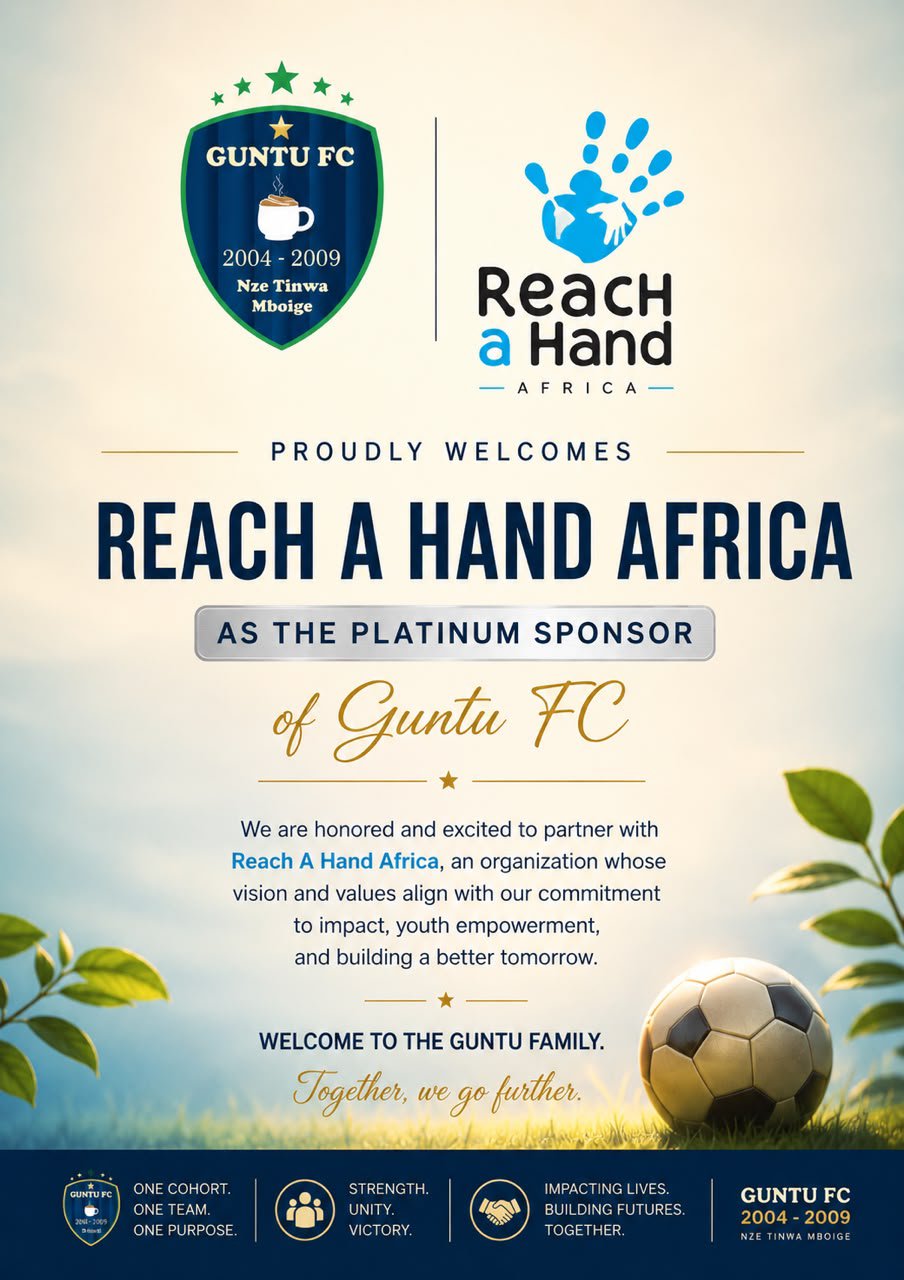 Butiki League's Guntu FC, Reach A Hand Africa sign new deal