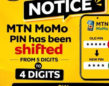 MTN shifts MoMo PIN from 5 to 4 Digits criteria