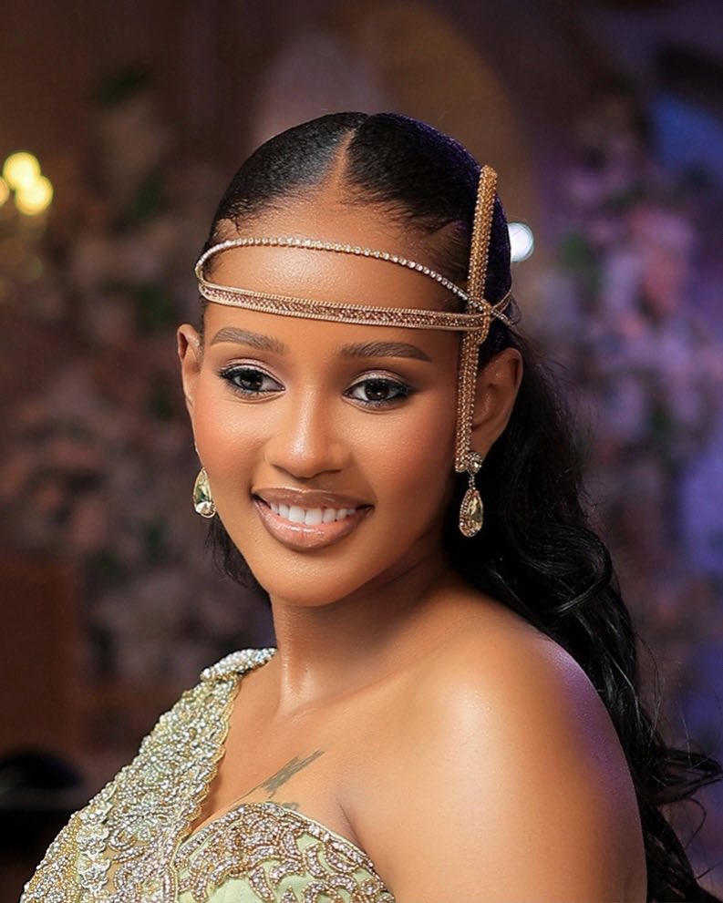A Pass marries Alicia secretly in Traditional Ceremony 12 Alicia Bagonza bride wedding photos alone