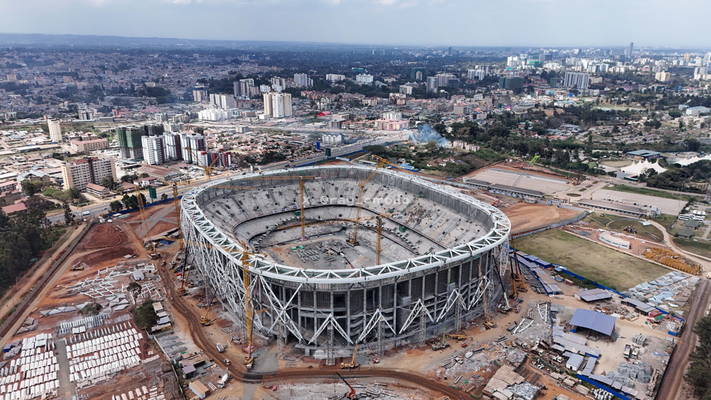 Here Talanta Stadium was still under constuction